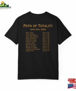 Customizable Total Solar Eclipse T-Shirt Personalized 2024 Path Of Totality Shirt Classic Unisex 3 Customizable Total Solar Eclipse T Shirt Personalized 2024 Path Of Totality Shirt Classic Unisex 4