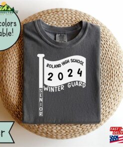 Customized Winterguard Senior 2023 Comfort Colors Shirt Personalized Winter Guard Team Tshirt Hoodie Sweatshirt 4