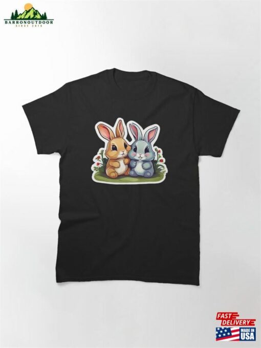 Cute Bunnies Design Classic T-Shirt Sweatshirt