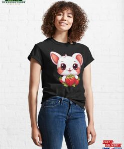 Cute Bunny With Strawberries Classic T-Shirt Unisex