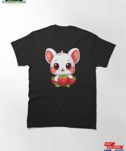 Cute Bunny With Strawberries Classic T-Shirt Unisex