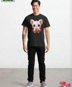 Cute Bunny With Strawberries Classic T-Shirt Unisex 2 Cute Bunny With Strawberries Classic T Shirt Unisex 3