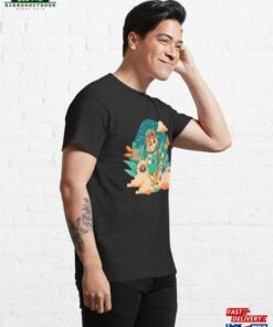 Cute Cat Playing Ukulele With Cottagecore Vibe Classic T Shirt 4