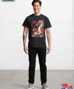 Cute Dragon Eating Ramen Kawaii Noodles Classic T Shirt Sweatshirt Unisex 3