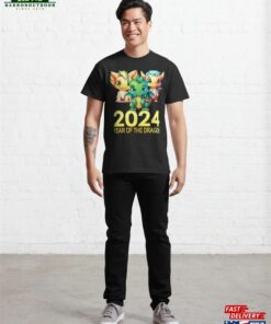 Cute Dragon Happy New Year 2024 Classic T-Shirt Hoodie 2 Cute Dragon Happy New Year 2024 Classic T Shirt Hoodie 3
