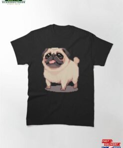 Cute Fat Pug Pixel Art Classic T-Shirt Sweatshirt