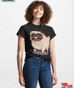 Cute Fat Pug Pixel Art Classic T Shirt Sweatshirt 3