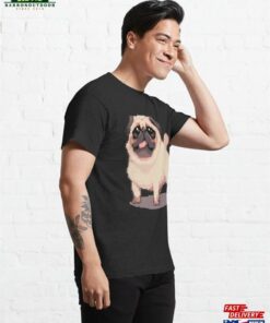 Cute Fat Pug Pixel Art Classic T Shirt Sweatshirt 4