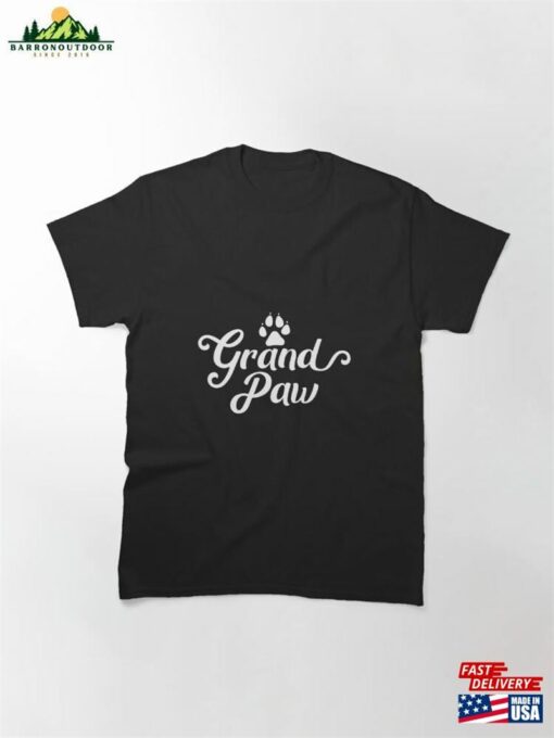 Cute Grand Paw Grandpaw Calligraphy Classic T-Shirt Unisex