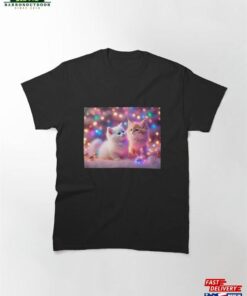 Cute Kitten And Christmas Decor Classic T-Shirt Unisex