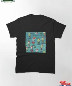 Cute Little Christmas Zombies Pattern Classic T-Shirt