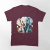 Cute Little Elephant With Big Black Eyes Classic T-Shirt Unisex