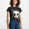 Cute Skull Portrait Art Classic T-Shirt Unisex Hoodie