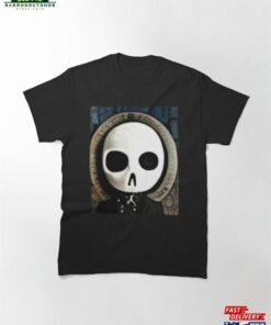 Cute Skull Portrait Art Classic T-Shirt Unisex Hoodie
