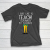 Cute TEACHER ELF Christmas T Shirt I Just Like T-Shirt