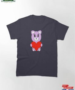 Cute Teddy Holding Heart Classic T-Shirt Unisex