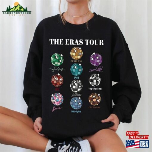 Cute The Eras Tour Disco Ball Shirt Taylor Swiftie Hoodie Sweatshirt