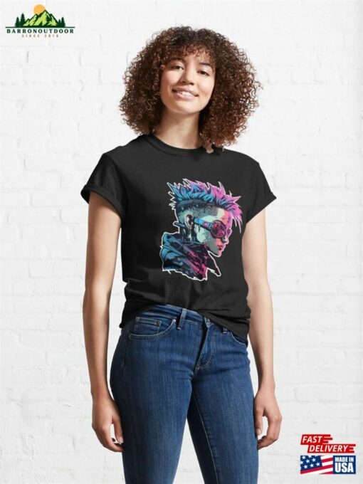 Cyberpunk Girl Tokyo Anime Punk Classic T-Shirt Unisex