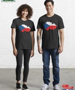 Czechia Flag Map Essential T-Shirt Hoodie Unisex Czechia Flag Map Essential T-Shirt Hoodie Unisex