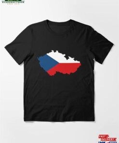 Czechia Flag Map Essential T-Shirt Hoodie Unisex