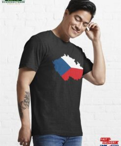 Czechia Flag Map Essential T Shirt Hoodie Unisex 3