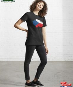 Czechia Flag Map Essential T Shirt Hoodie Unisex 4