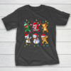 Dabbing Santa Elf Friends Christmas Kids Boys Men Xmas T-Shirt