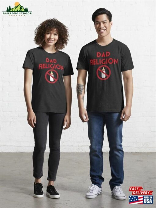 Dad Religion Shirt Punk Rock Band T-Shirt N Roll Lover Tee Unisex Classic