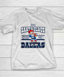 Dallas Christmas Day Funny Santa Playing Texas Football T-Shirt Dallas Christmas Day Funny Santa Playing Texas Football T-Shirt