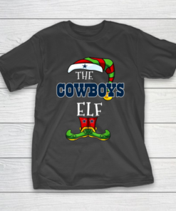 Dallas Cowboys Christmas ELF Funny NFL T-Shirt