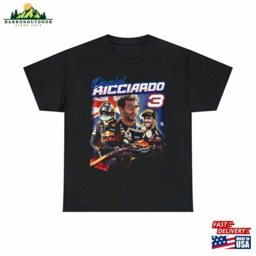 Daniel Ricciardo Red Bull Formula One Racing Vintage 90S Bootleg Unisex T-Shirt Grand Prix F1 Tee Sweatshirt