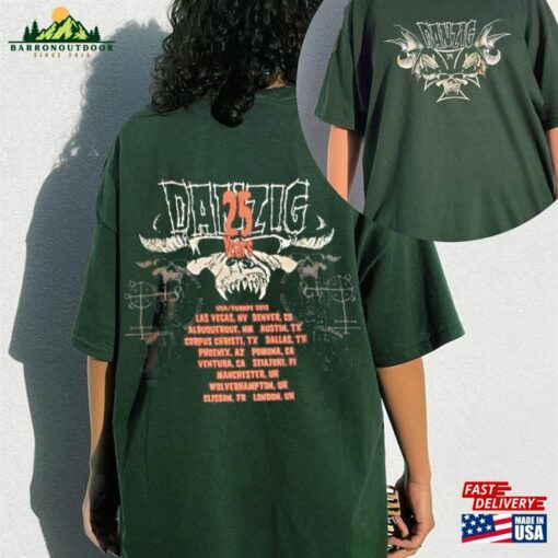 Danzig 2023 Tour Shirt Band Fan Concert Unisex Classic