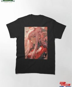 Darling In The Franxx Christmas Gift Spring Embrace Zero Two’s Anime Radiance Girl Waifu Classic T-Shirt