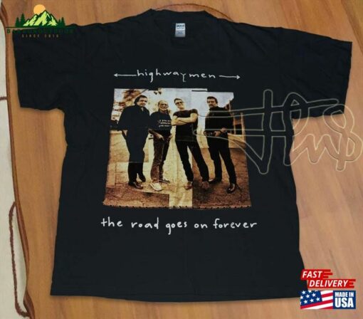 Dat Y Top The Highwaymen 1995 Tour Tshirt T-Shirt Sweatshirt