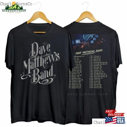 Dave Matthews Band Classic T-Shirt (2 Sides) Tour 2023 Rock Shirt Unisex