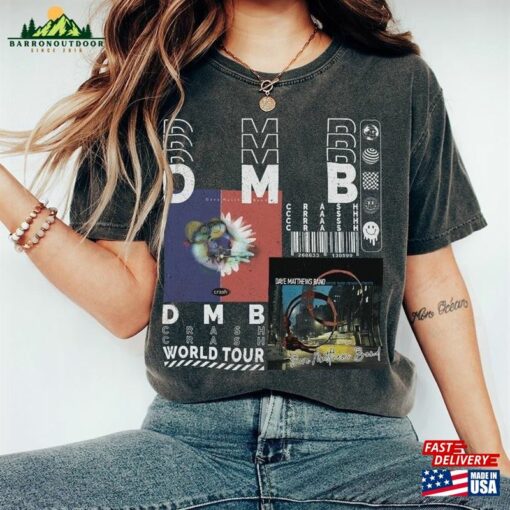 Dave Matthews Band Music Shirt Sweatshirt Y2k Merch Vintage Dmb 2023 North American Tour Album Crash Graphic Tee 90S Unisex Hoodie T-Shirt