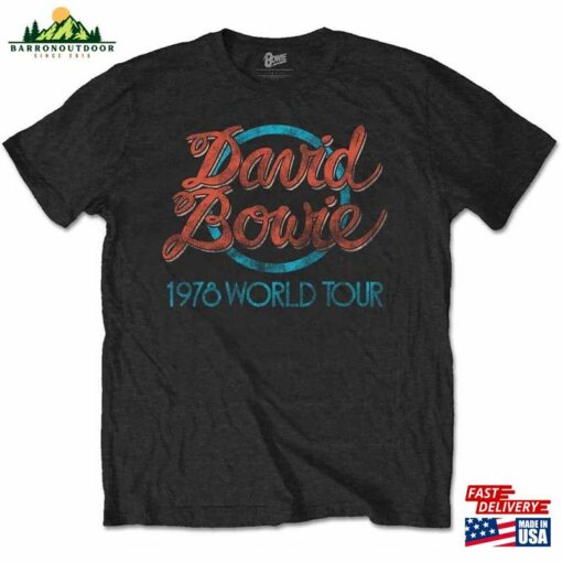 David Bowie 1978 World Tour Official Tee T-Shirt Classic