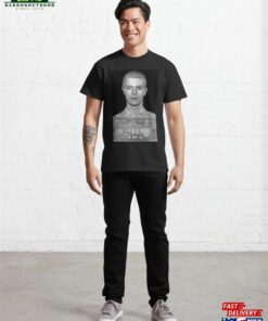 David Bowie Mugshot 1976 Pop Icon Legend Classic T Shirt 3