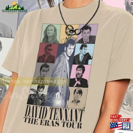 David Tennant Tour Shirt Cool Fan Art T 90S Poster 460 Tee Hoodie T-Shirt