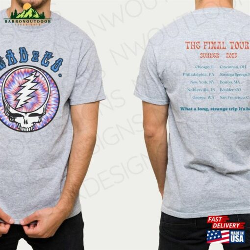 Dead Co Final Tour 2023 Tie Dye Skull T-Shirt Unisex Sweatshirt