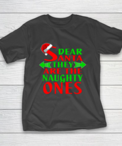 Dear Santa They Are Naughty Ones Christmas Funny T-Shirt