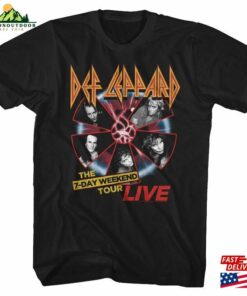 Def Leppard 7 Day Weekend Black Adult T-Shirt Sweatshirt