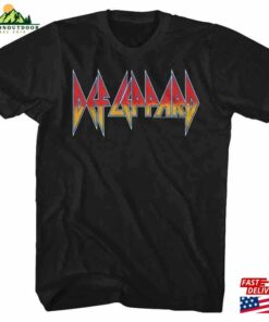 Def Leppard Classic Logo Black Adult T-Shirt Sweatshirt