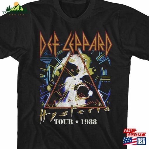 Def Leppard Hysteria Tour 1988 Rock And Roll Music Shirt Hoodie Unisex