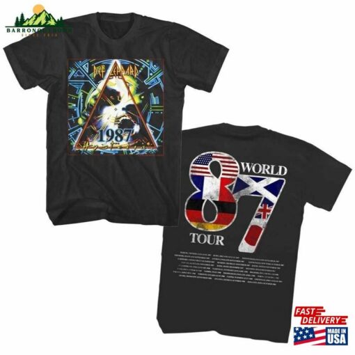 Def Leppard Hysteria World Tour 1987 Adult T-Shirt Sweatshirt