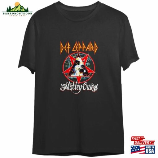 Def Leppard Motley Crue World Tour 2023 Concert Shirt Hoodie Sweatshirt