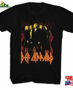 Def Leppard On Fire Black Adult T-Shirt Hoodie Sweatshirt