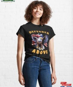 Defender Above Bald Eagle Artwork Classic T-Shirt Unisex Hoodie Defender Above Bald Eagle Artwork Classic T-Shirt Unisex Hoodie