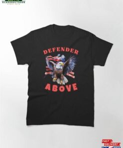 Defender Above Watercolor Eagle Classic T-Shirt Unisex Hoodie