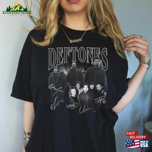 Deftones T-Shirt Signatures Shirt Vintage Tee Classic